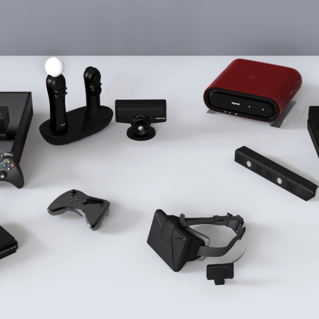 现代游戏机路由器3D模型